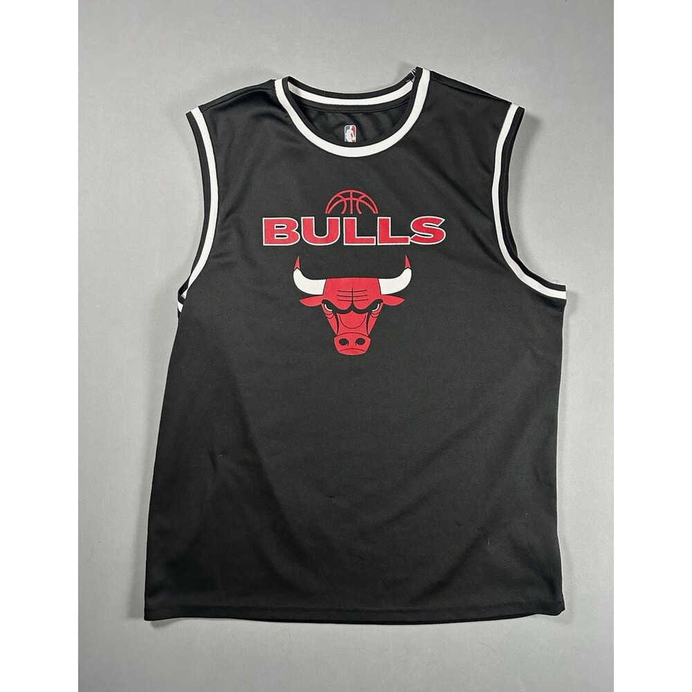 NBA Chicago Bulls DeRozan #11 Black Sleeveless Basketball Jersey L Polyester